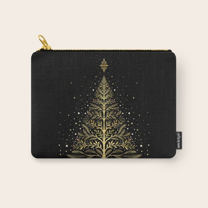 Christmas Night Tree-Glowing Carry All Pouch Gallery Image 1