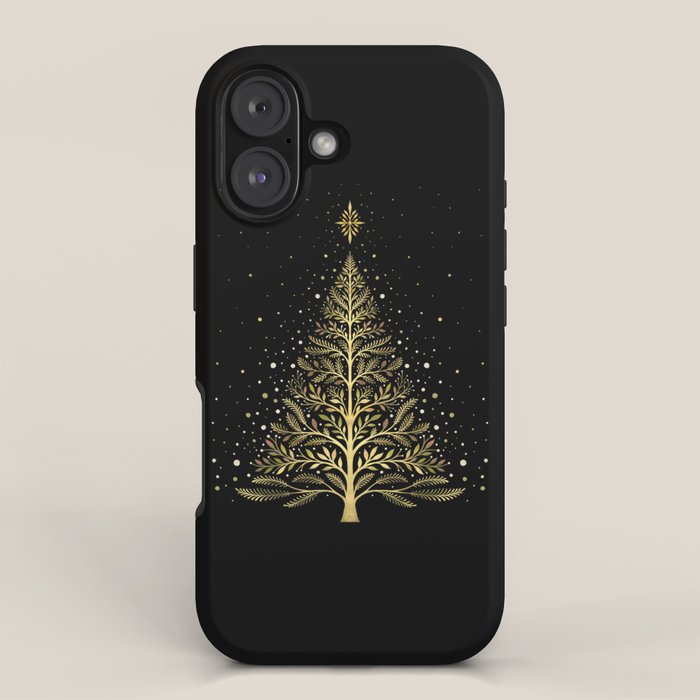Christmas Night Tree-Glowing iPhone Case Gallery Image 1