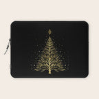 Christmas Night Tree-Glowing Laptop Sleeve Gallery Image 1