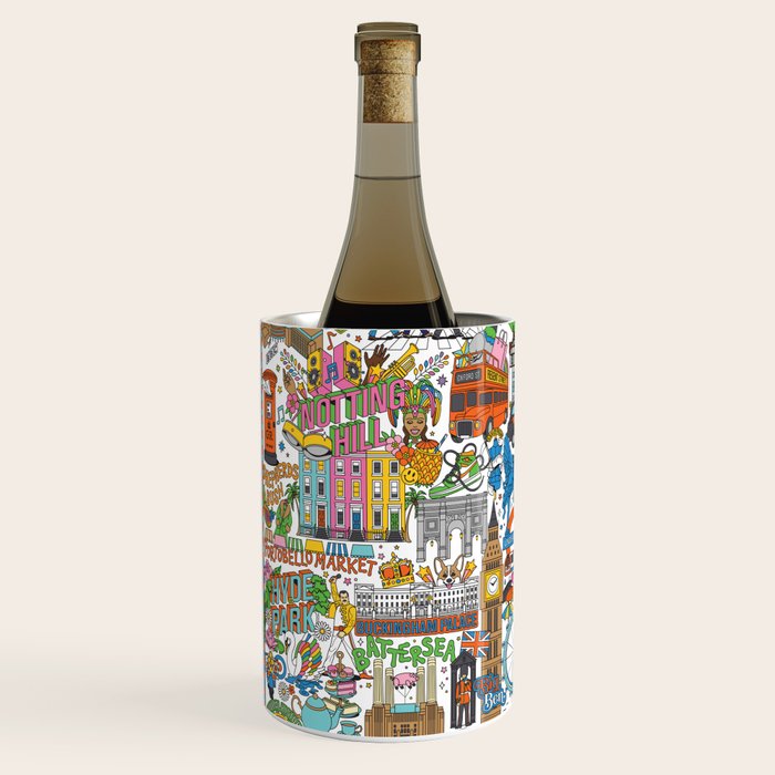 London City Map Wine Chiller Gallery Image 2