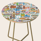 London City Map Side Table Gallery Image 2