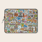 London City Map Laptop Sleeve Gallery Image 1