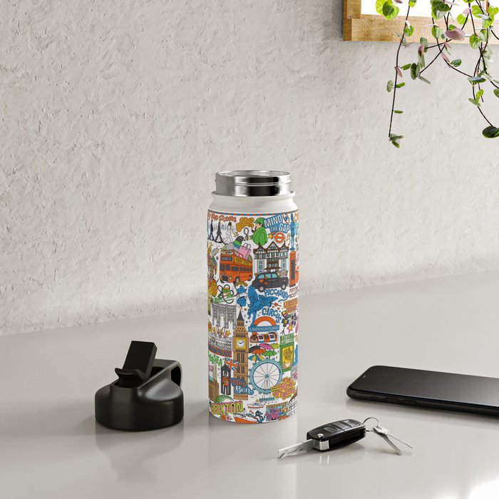 London City Map Water Bottle Gallery Image 4