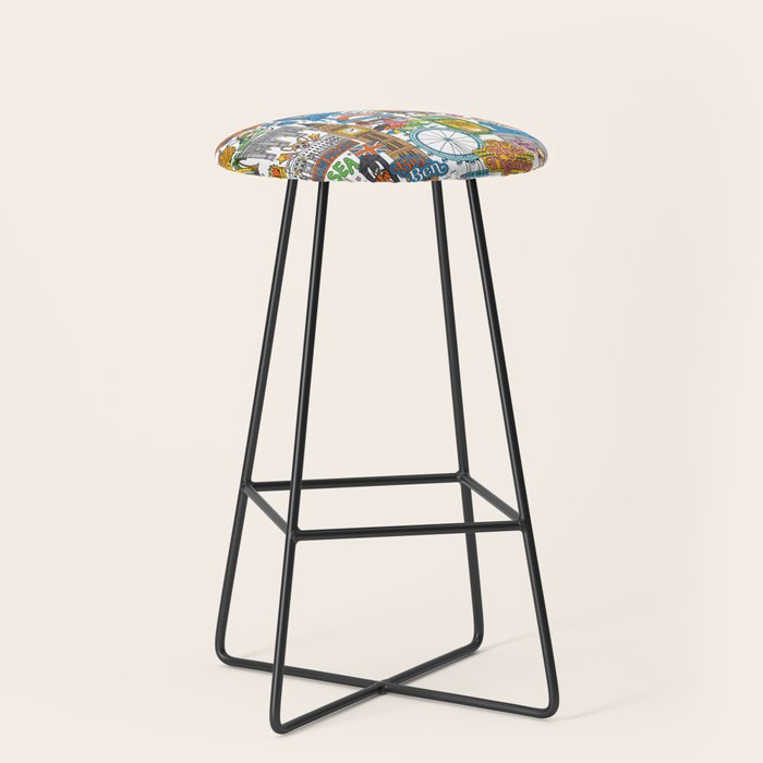 London City Map Stool Gallery Image 1