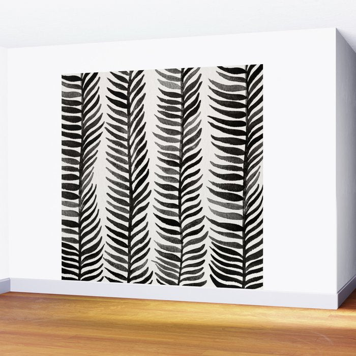 Black Seaweed Wall Mural Gallery Image 2