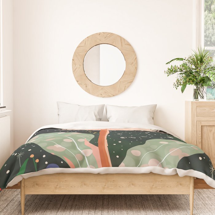 Night Dandelion Duvet Cover Gallery Image 3