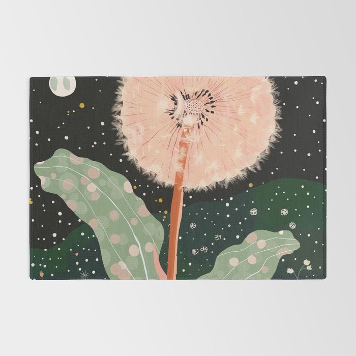 Night Dandelion Rug Gallery Image 2