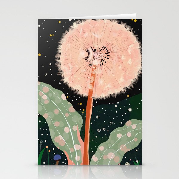 Night Dandelion Stationery Card Gallery Image 1