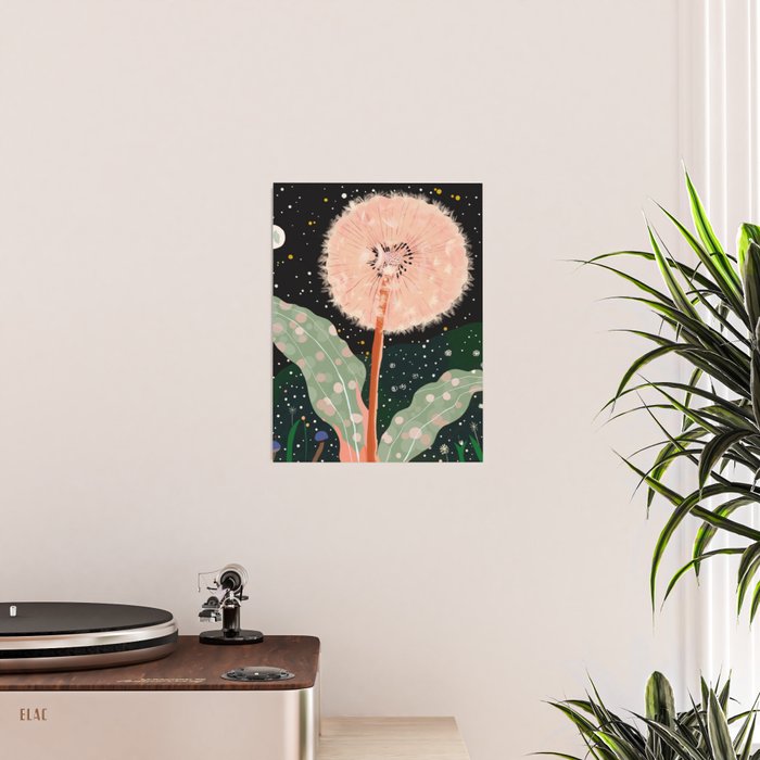 Night Dandelion Poster Gallery Image 2