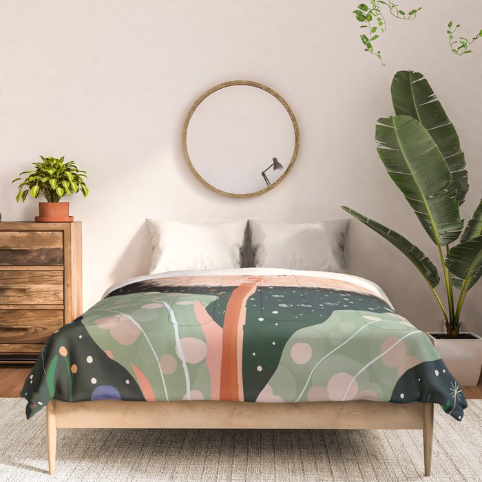 Night Dandelion Comforter Gallery Image 3