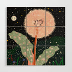 Night Dandelion Wood Wall Art Gallery Image 1