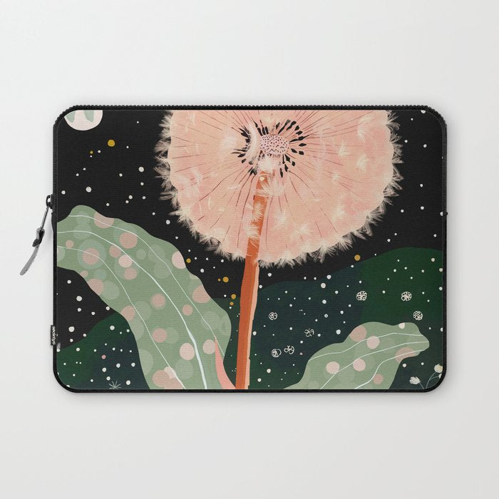 Night Dandelion Laptop Sleeve Gallery Image 1