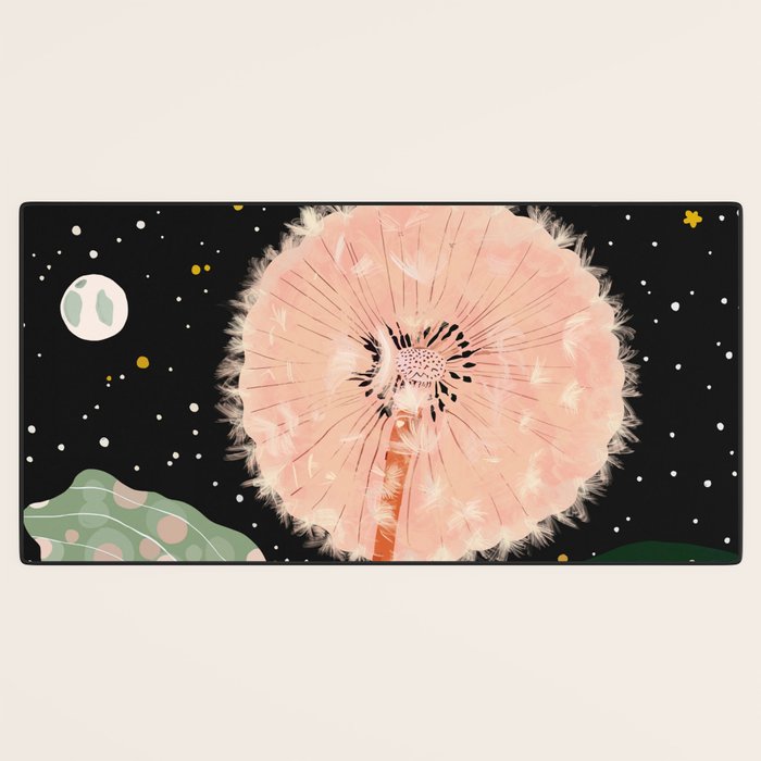 Night Dandelion Desk Mat Gallery Image 3