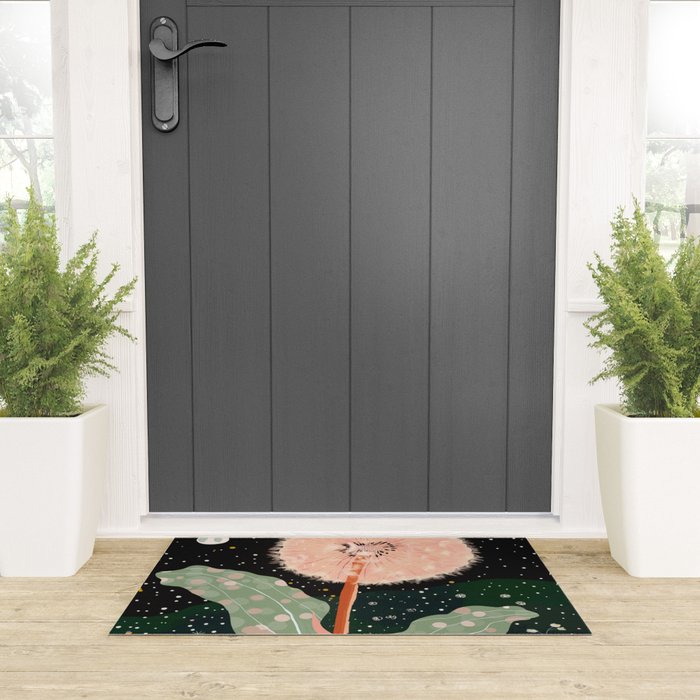 Night Dandelion Welcome Mat Gallery Image 3