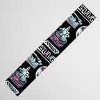 Retro holographic Y2K sticker pattern Table Runner Gallery Image 3