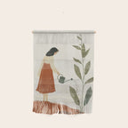 Still Life with Girl and Growing Plant Wall Hanging Gallery Image 1