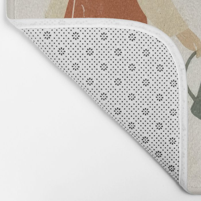 Still Life with Girl and Growing Plant Bath Mat Gallery Image 2