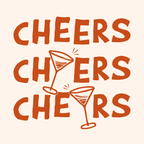 Cheers. Cocktails and Drinks in Burnt Orange and Linen White Coffee Mug Gallery Image 2