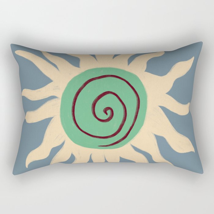 BLUE SUN Rectangular Pillow Gallery Image 1