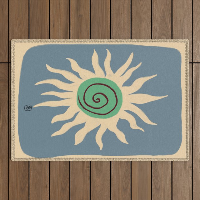 BLUE SUN Outdoor Rug Gallery Image 1