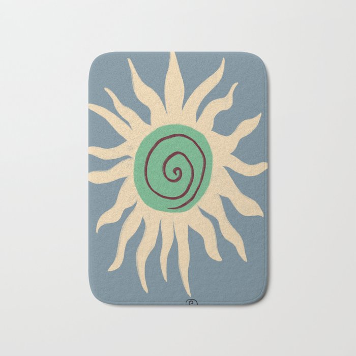 BLUE SUN Bath Mat Gallery Image 1