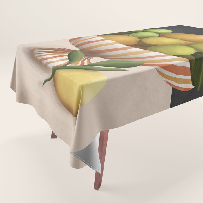 Golden Citrus 2 Tablecloth Gallery Image 1