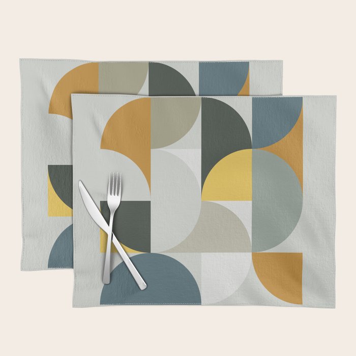 Mid Century Geometric 13 Placemat Gallery Image 1