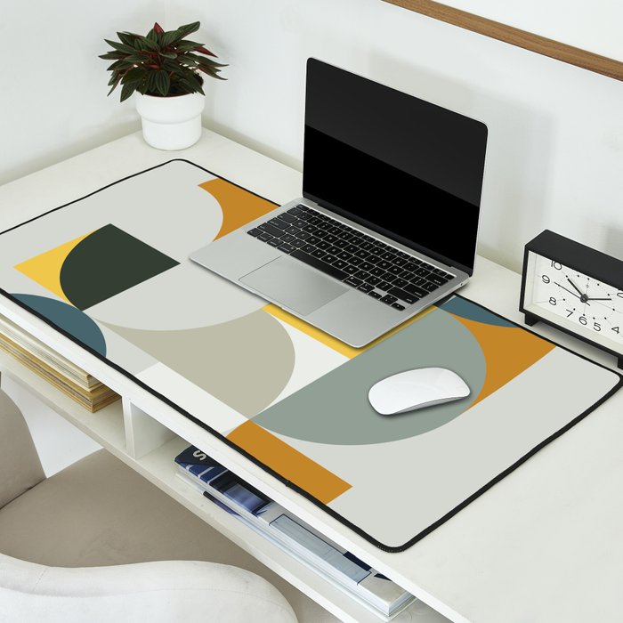 Mid Century Geometric 13 Desk Mat Gallery Image 2
