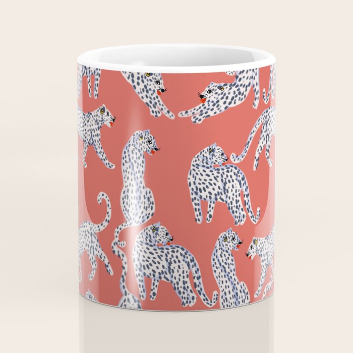 Fashionable white leopards  Coffee Mug Gallery Image 4