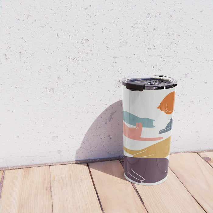 Cat Landscape 11 Travel Mug Gallery Image 4