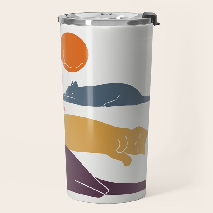 Cat Landscape 11 Travel Mug Gallery Image 2