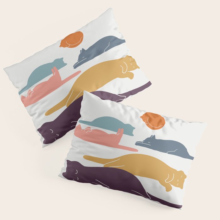 Cat Landscape 11 Pillow Sham Gallery Image 3