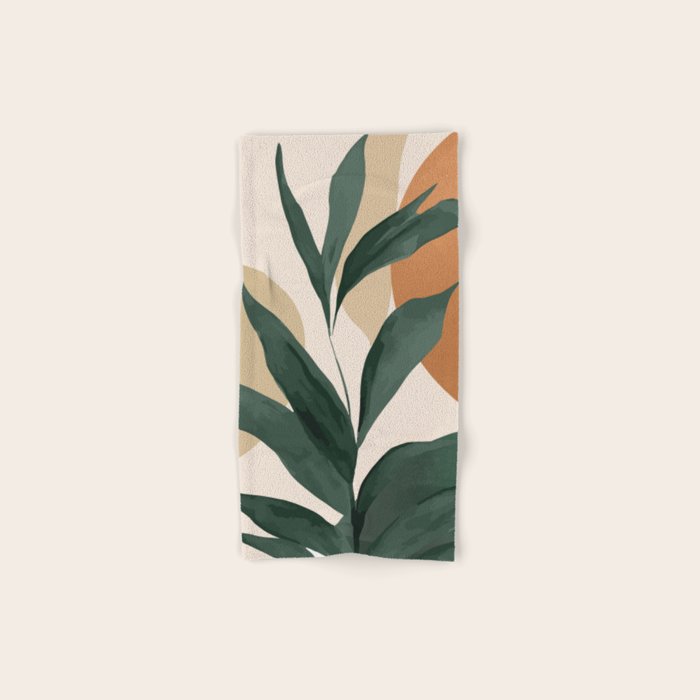 Abstract Art Tropical Leaves 147 Bath Towel Gallery Image 1