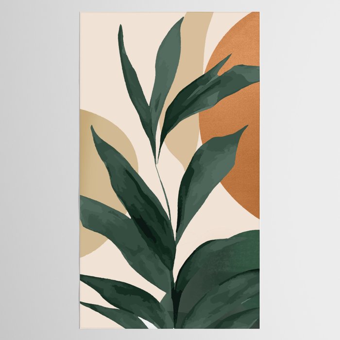 Abstract Art Tropical Leaves 147 Tablecloth Gallery Image 2