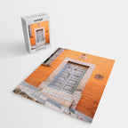 Orange and grey | The San Miguel de Allende Mexico door collection | Travel photography print Jigsaw Puzzle Gallery Image 2