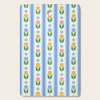 Cup of Tea Floral - Multi-color on White Cutting Board Gallery Image 1
