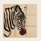 Zebra Wood Wall Art Gallery Image 1