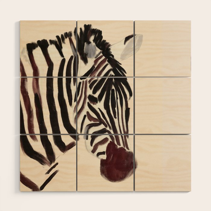 Zebra Wood Wall Art Gallery Image 1