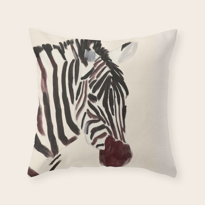 Zebra Throw Pillow Gallery Image 6