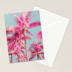 Pink Palm Trees - Surreal Nature Photography Print Stationery Card Gallery Image 2