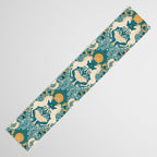 Celestial Unicorns In Turquoise and Gold Table Runner Gallery Image 3