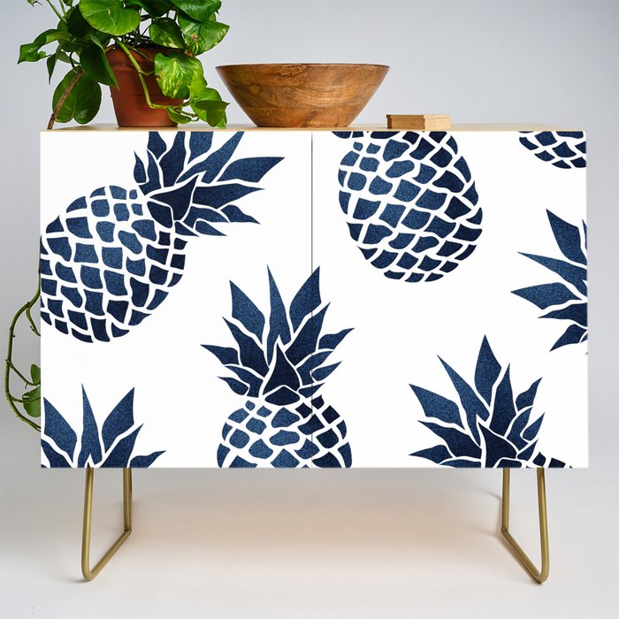 Pineapple Blue Denim Credenza Gallery Image 1