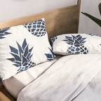 Pineapple Blue Denim Pillow Sham Gallery Image 2