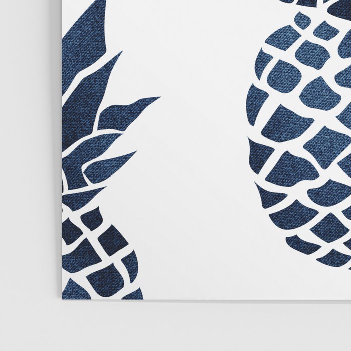 Pineapple Blue Denim Poster Gallery Image 3