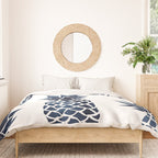 Pineapple Blue Denim Duvet Cover Gallery Image 3