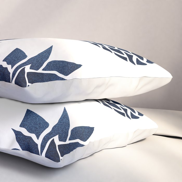 Pineapple Blue Denim Pillow Sham Gallery Image 3