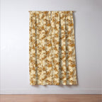 Summer Camping - Gold and cream Window Curtain Gallery Image 3