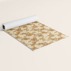 Summer Camping - Gold and cream Yoga Mat Gallery Image 2