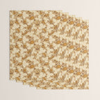 Summer Camping - Gold and cream Wrapping Paper Gallery Image 3
