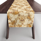 Summer Camping - Gold and cream Table Runner Gallery Image 1
